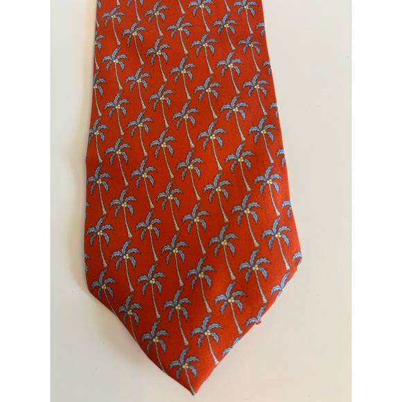 South Beach Ties‎ Neck Tie Palm Trees Orange - Picture 4 of 5